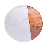 Round Plate - Marble & Brown